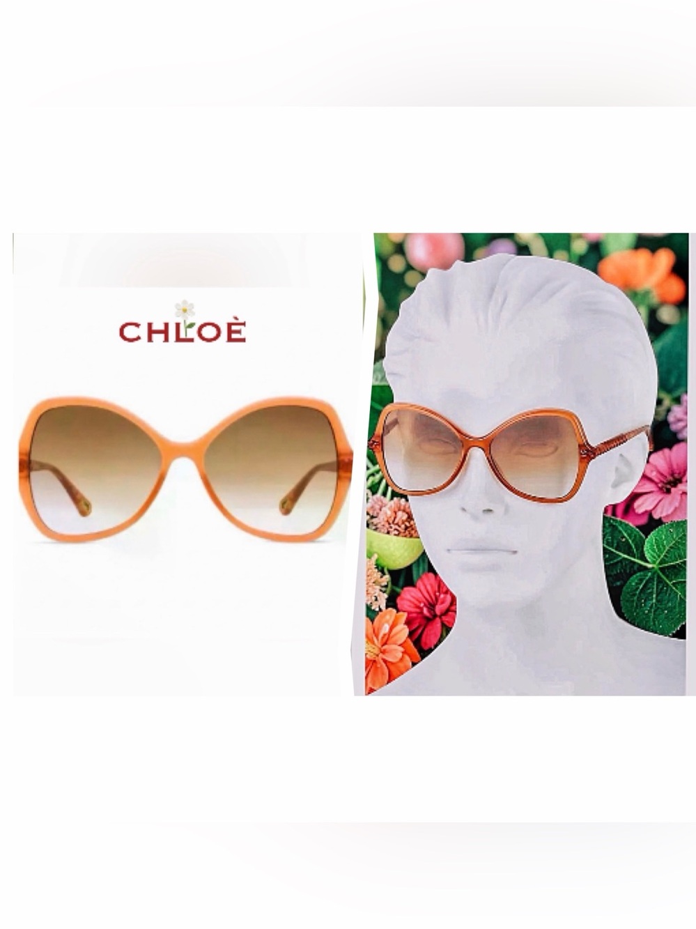 CHLOE Billie Oversized Butterfly Sunglasses